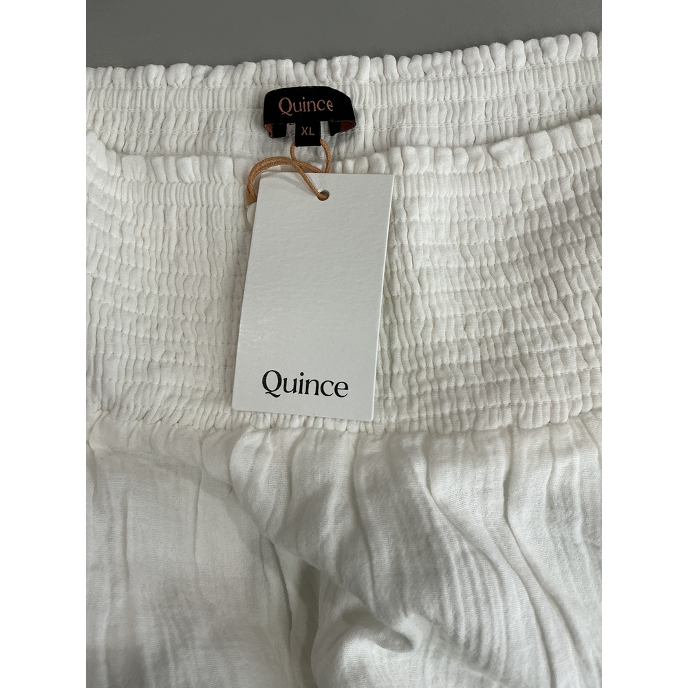 100% Organic Cotton Gauze Smocked Maxi Skirt - Picture 4 of 4